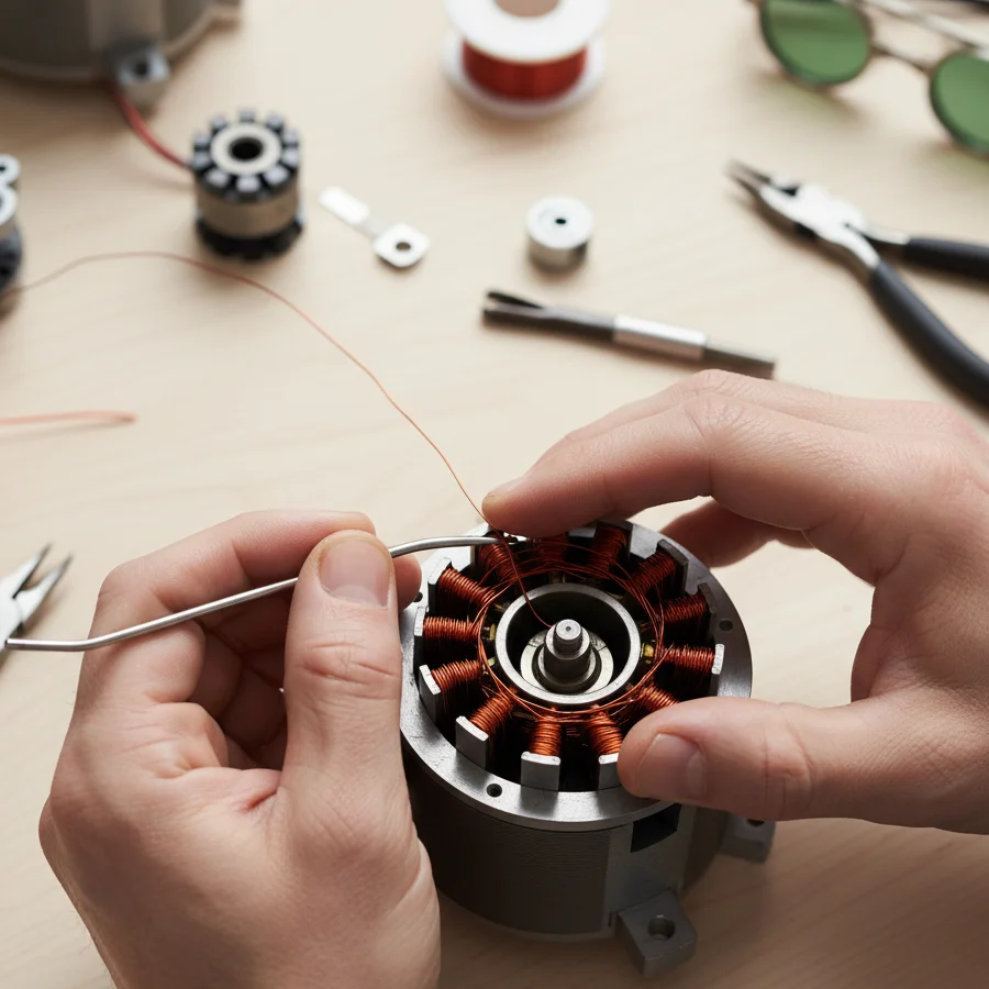 Ataşehir Bobinaj Servisi atölyede bobinaj çalışması